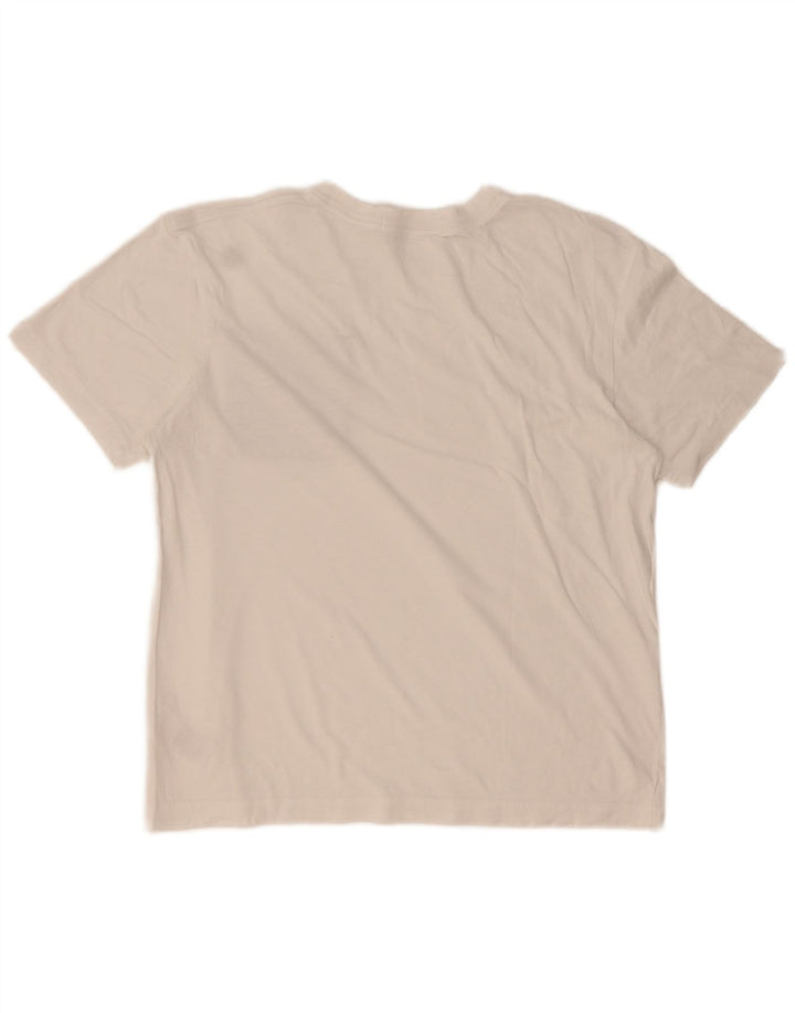 Calvin Klein Herre grafisk T-shirt Top Lille hvid bomuld