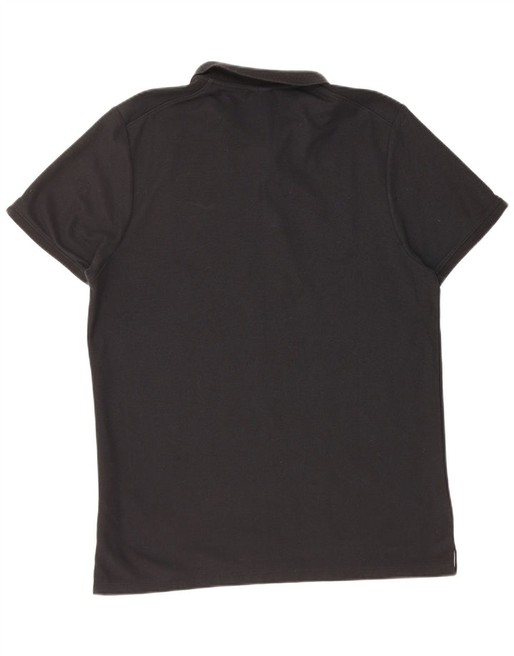 NIKE Mens Grant Fit Polo Shirt Large Black Cotton