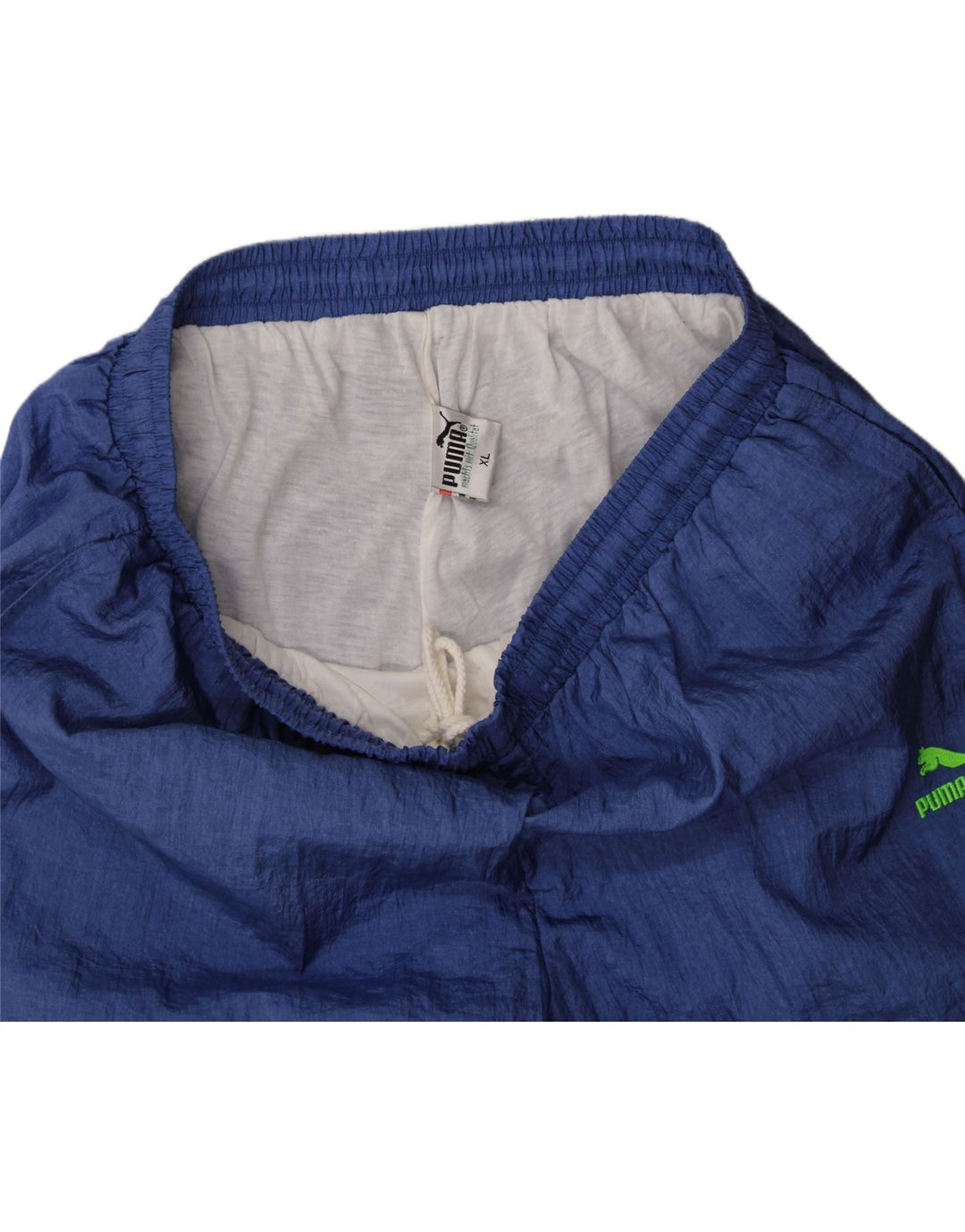 PUMA Mens Tracksuit Trousers Joggers XL  Blue Colourblock Polyamide Vintage Puma and Second-Hand Puma from Messina Hembry 