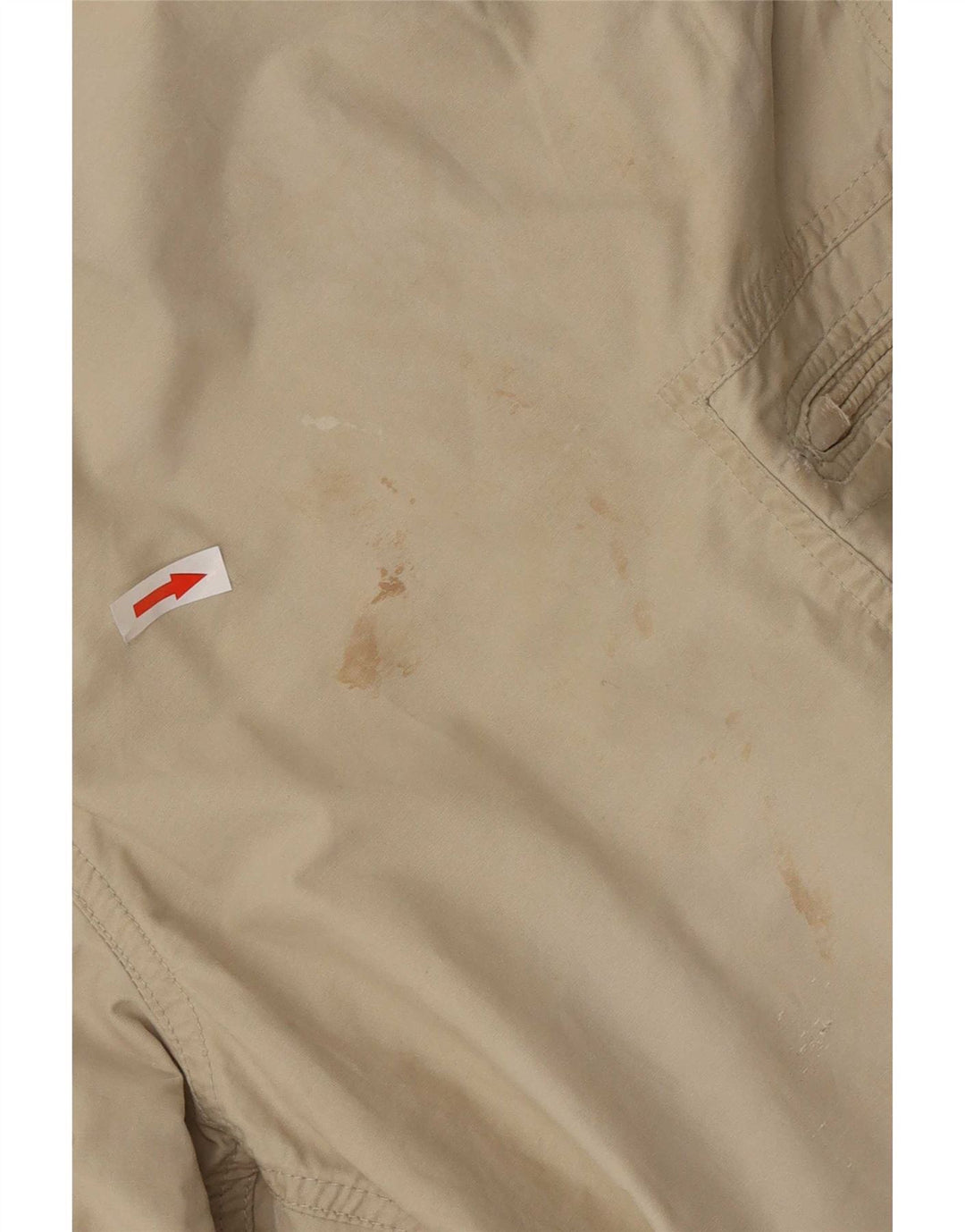 Marks & Spencer Herre Straight Cargo Bukser W36 L31 Beige Bomuld