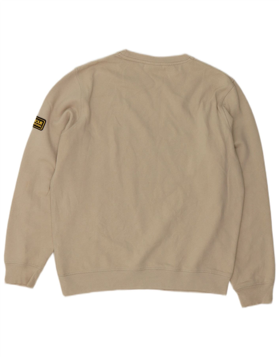 Barbour Herre sweatshirt Jumper Medium Beige Bomuld