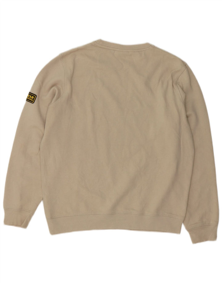 Barbour Herre sweatshirt Jumper Medium Beige Bomuld