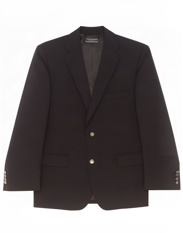 Marks & Spencer Mens Short 2 Button Blazer Jacket UK 42 Large Navy Blue