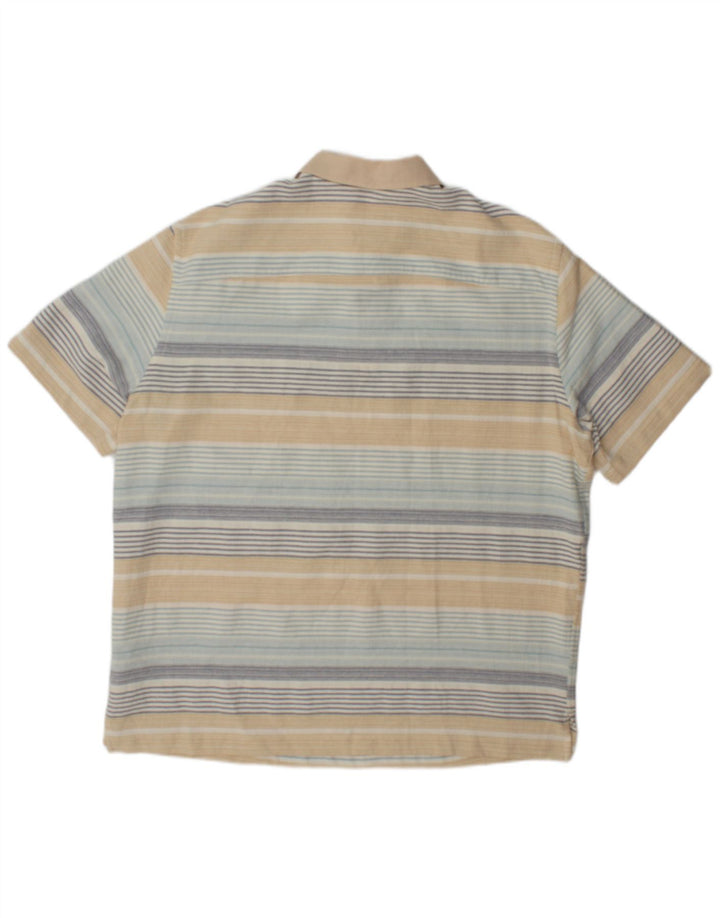 Zara herre poloshirt Stor flerfarvet stribet bomuld