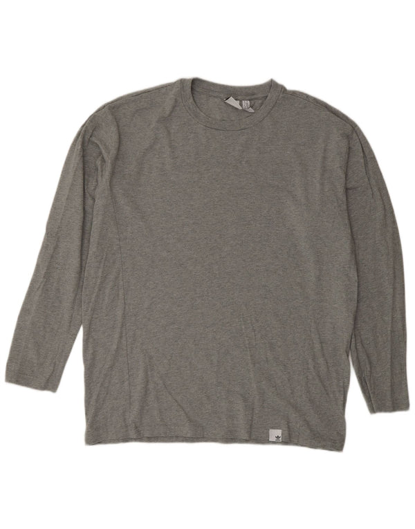 Adidas Herre Top Langærmet Medium Grey Bomuld