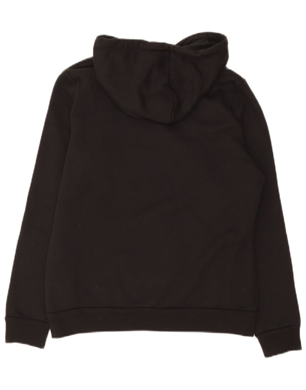 Puma grafisk hættetrøje til kvinder UK 14 Medium Sort bomuld