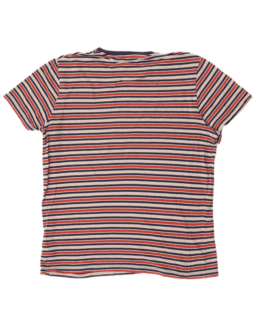 Wrangler Herre T-shirt Top Stor flerfarvet stribet bomuld