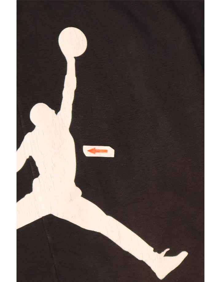 Jordan Herre grafiske sportsshorts Medium sort bomuld