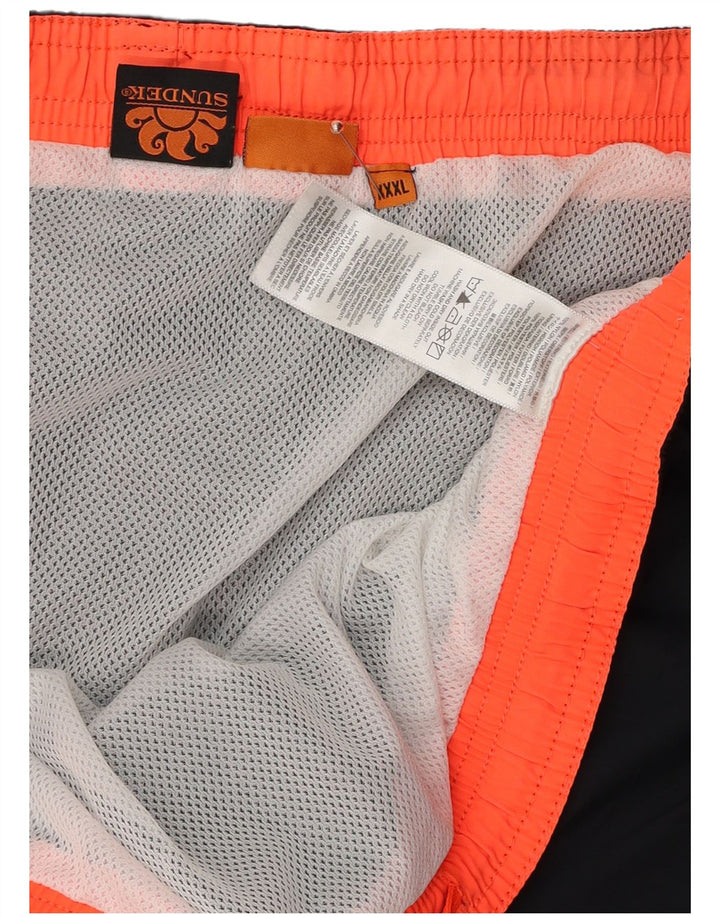 SUNDEK Mens Swimming Shorts 3XL Black Polyester