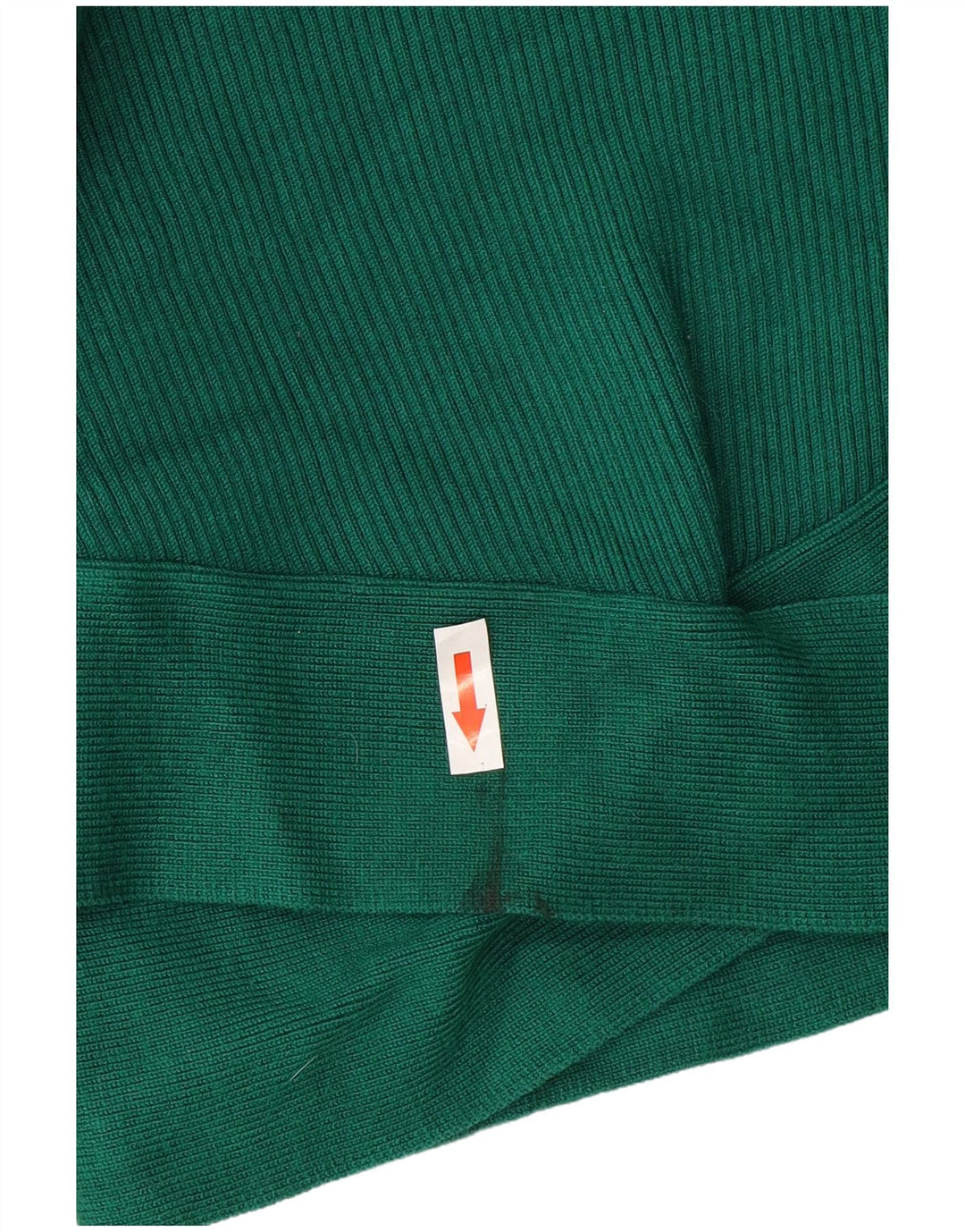 Zara Womens Crop Top Langærmet UK 12 Medium Green Viscose