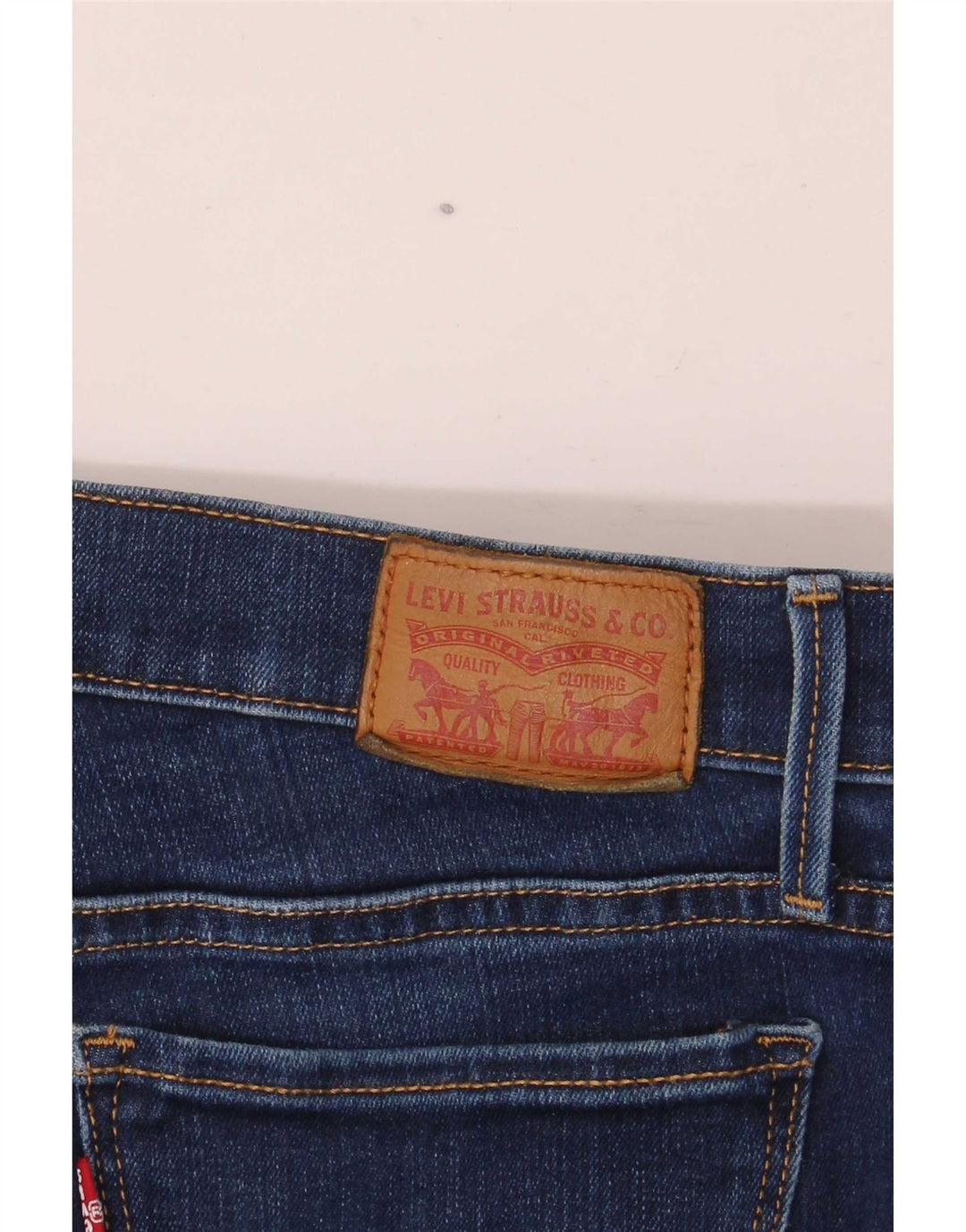 Levi's Dame 710 Super Skinny Jeans W27 L28 Marineblå