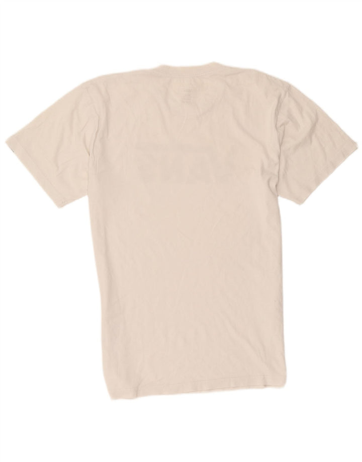 Vans Herre Classic Fit Grafisk T-Shirt Top Medium Hvid Bomuld