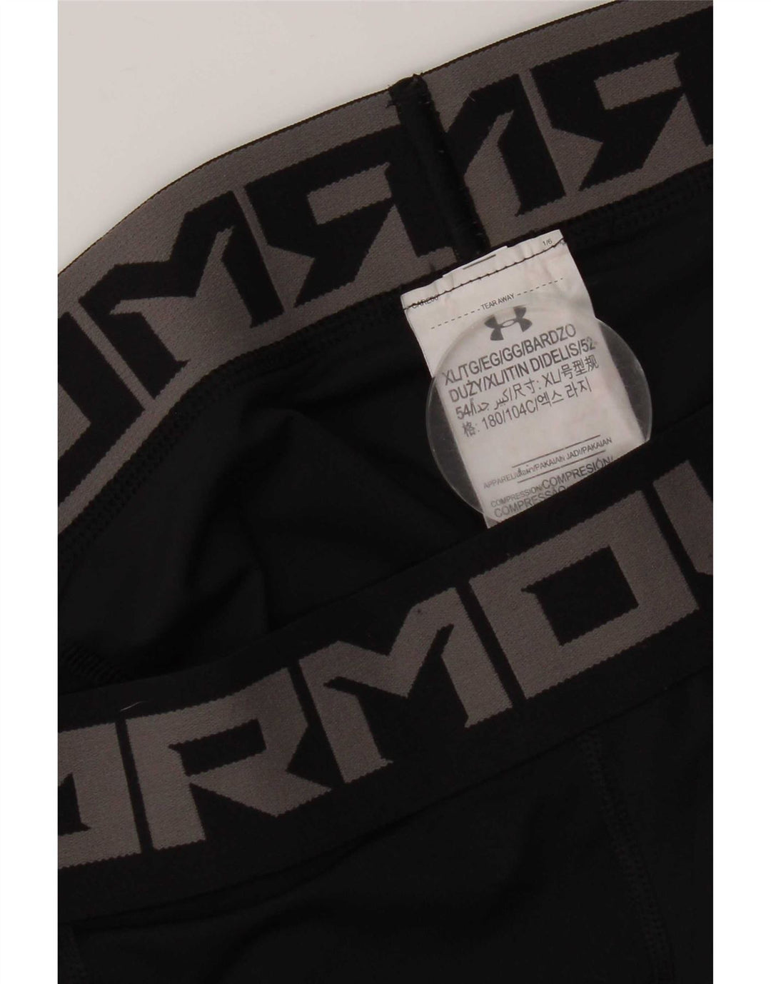 Under Armour Herre Grafiske Leggings XL Sort Polyester