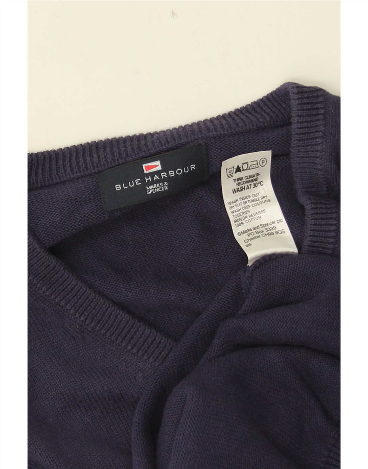 Marks & Spencer Herre Blue Harbor Vest Tank Top Stor Marineblå Bomuld