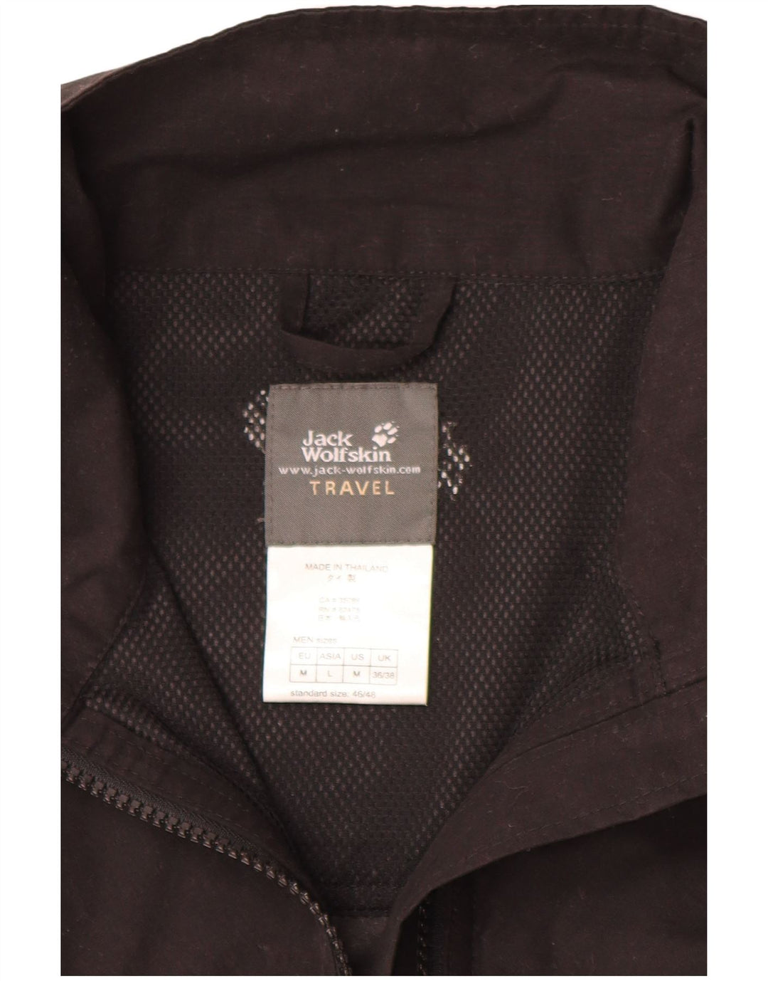 Jack Wolfskin Herre Ærmeløs træningsdragt Topjakke UK 36/38 Medium Sort