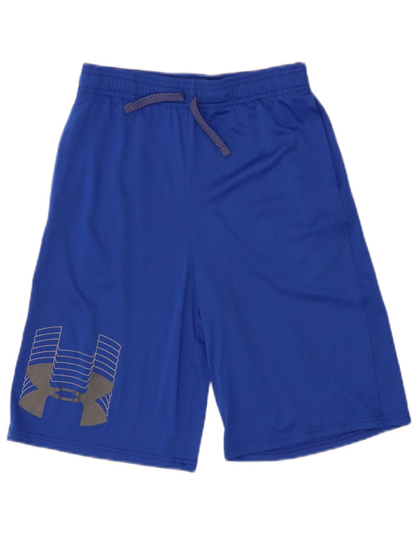 Under Armour Boys Heat Gear Grafiske sportsshorts 11-12 år Store Blå