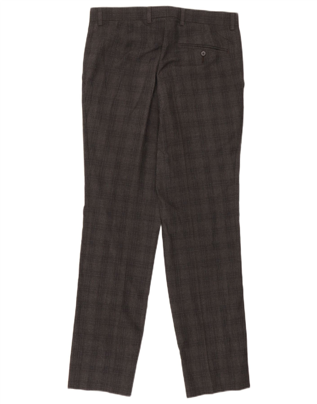 Marks & Spencer Herre Slim Suit Bukser W30 L31 Grå ternet polyester