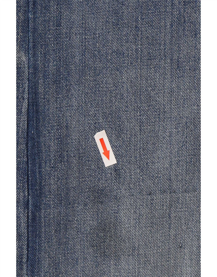 Vintage højtaljet denimnederdel W30 mellemblå til kvinder