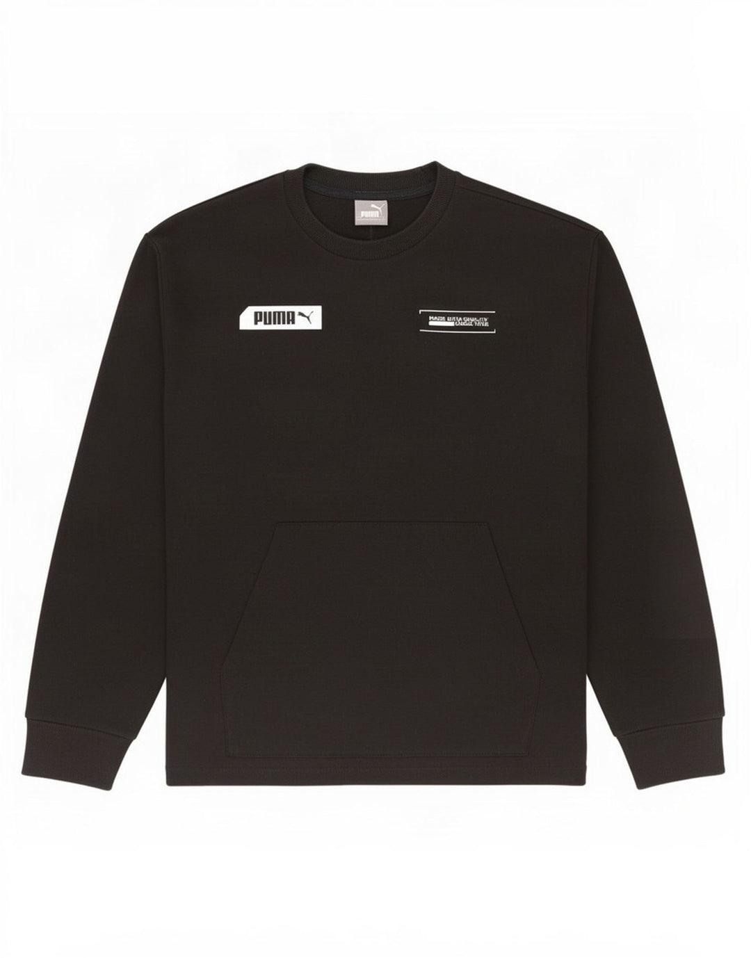 Puma Herre Grafisk Sweatshirt Jumper Lille sort bomuld