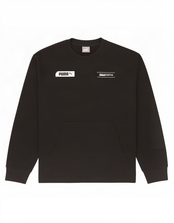 Puma Herre Grafisk Sweatshirt Jumper Lille sort bomuld