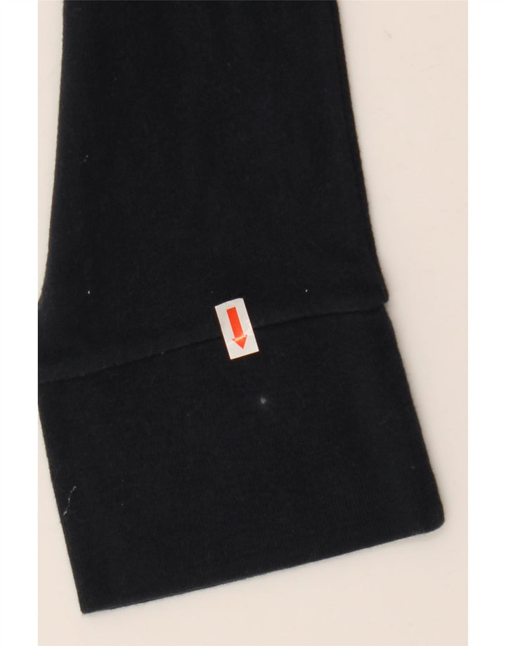 Hollister Herre grafisk top langærmet stor sort bomuld