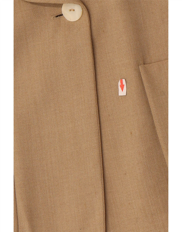 Laura Biagiotti Dame Risposte 1 Knap Blazer Jakke IT 42 Medium Beige