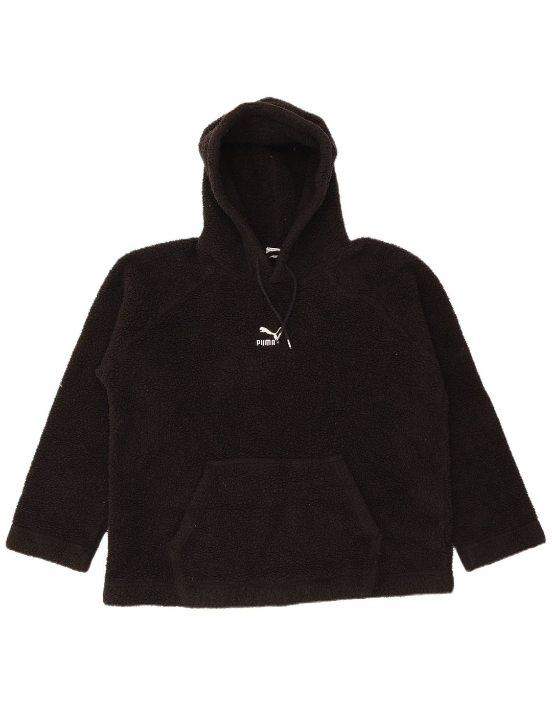 Puma Herre Hætte Fleece Jumper Medium Sort Polyester