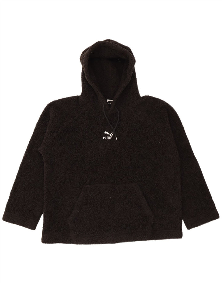 Puma Herre Hætte Fleece Jumper Medium Sort Polyester