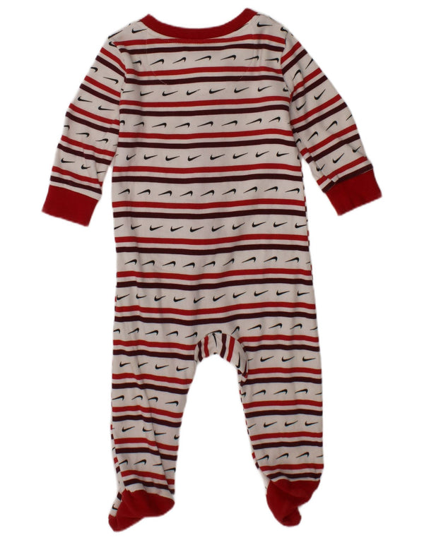 Nike Baby Girls Grafisk Jumpsuit 3-6 måneder Hvidstribet bomuld