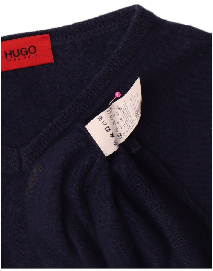 Hugo Boss Herre V-hals sweater XL Marineblå Uld