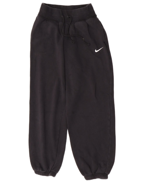 Nike Womens Loose Fit træningsdragt Bukser Joggers UK 10 Small Black Bomuld