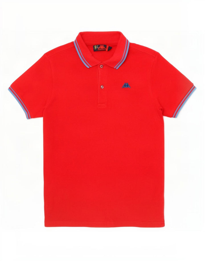 Kappa herre poloshirt stor rød stribet