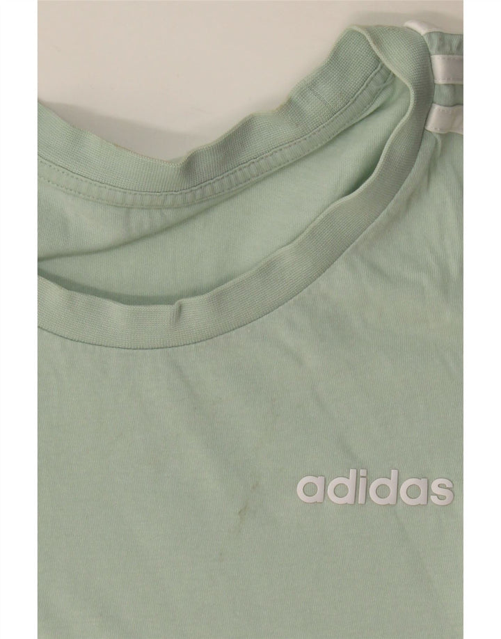 Adidas Dame T-Shirt Top UK 12/14 Medium Green