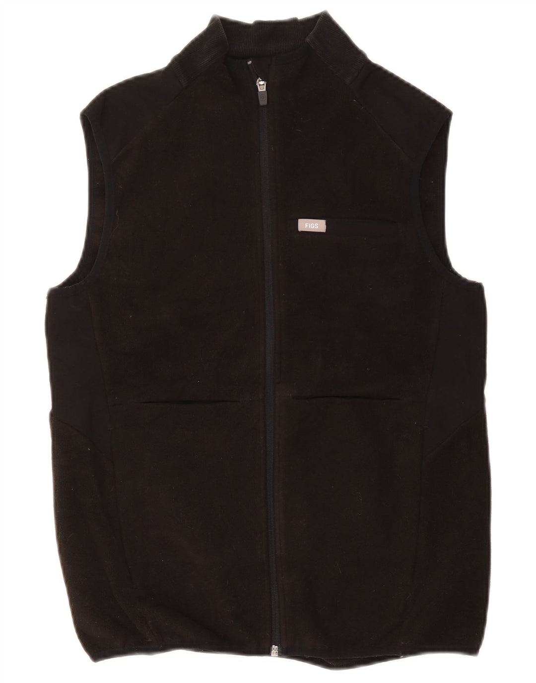 FIGS Dame Fleece Gilet UK 10 Lille sort polyester