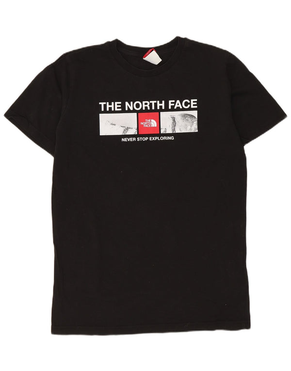 The North Face Boys Grafisk T-Shirt Top 14-15 år XL Sort Bomuld