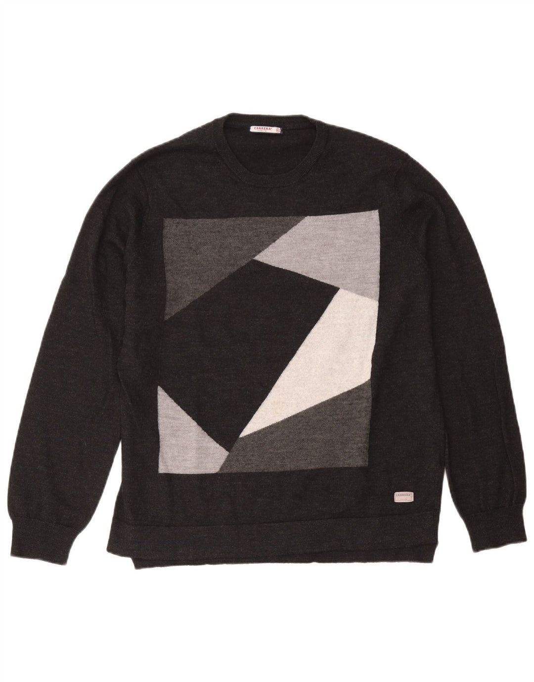 Carrera Herre Crew Neck Jumper Sweater XL Grå Geometrisk Akryl