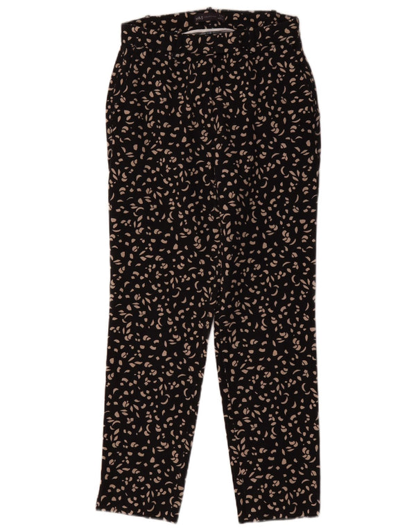 Marks & Spencer Chinobukser til kvinder UK 8 Small W26 L27 Black Paisley