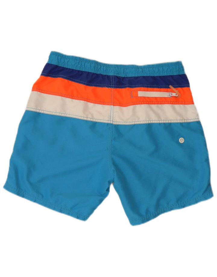 Superdry Herre grafiske almindelige svømmeshorts Stor blå farveblok