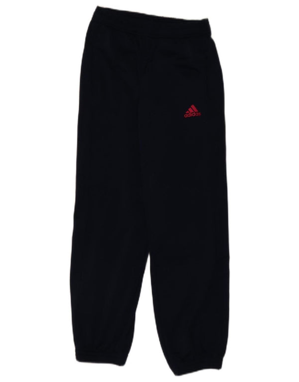 Adidas Drenge Træningsdragt Bukser Joggers 11-12 År Marineblå Polyester
