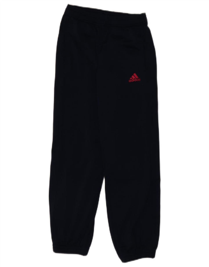 Adidas Drenge Træningsdragt Bukser Joggers 11-12 År Marineblå Polyester