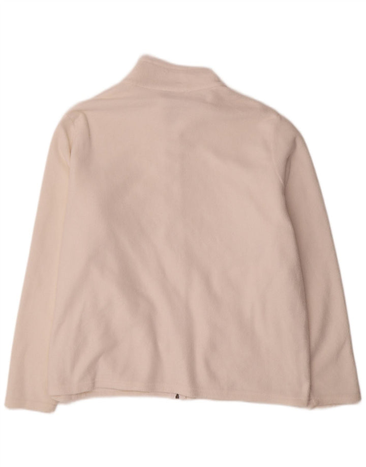 Marks & Spencer Fleecejakke til kvinder UK 24 4XL Hvid Polyester