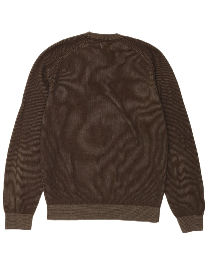 Massimo Dutti Herre sweater med rund hals, medium brun bomuld