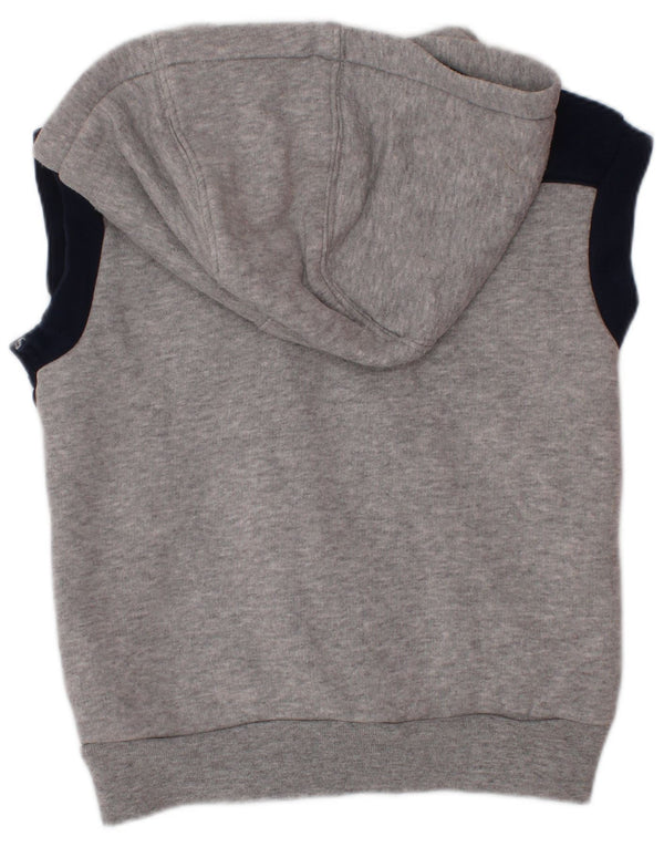 ADIDAS hættetrøje uden ærmer til drenge 3-4 år marineblå farveblok