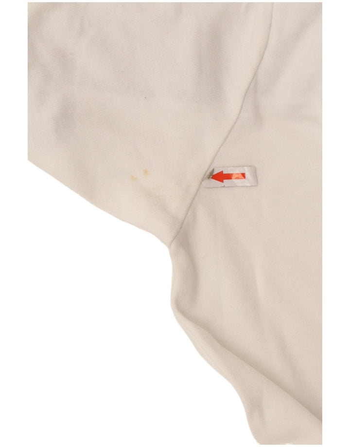 French Connection Herre T-shirt Top Medium White Colourblock Bomuld