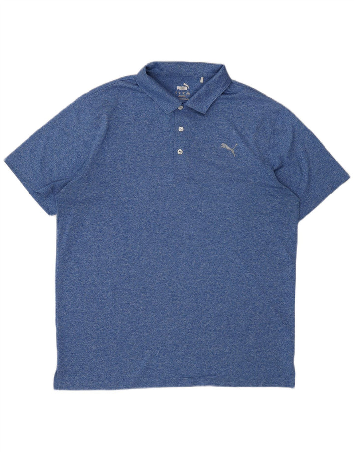 Puma Polo Shirt til mænd XL Blå Flecked Polyester