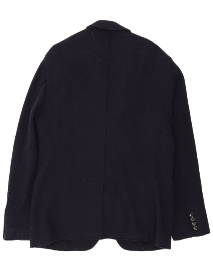 Tommy Hilfiger Herre 3-knaps blazerjakke IT 54 2XL Marineblå Uld
