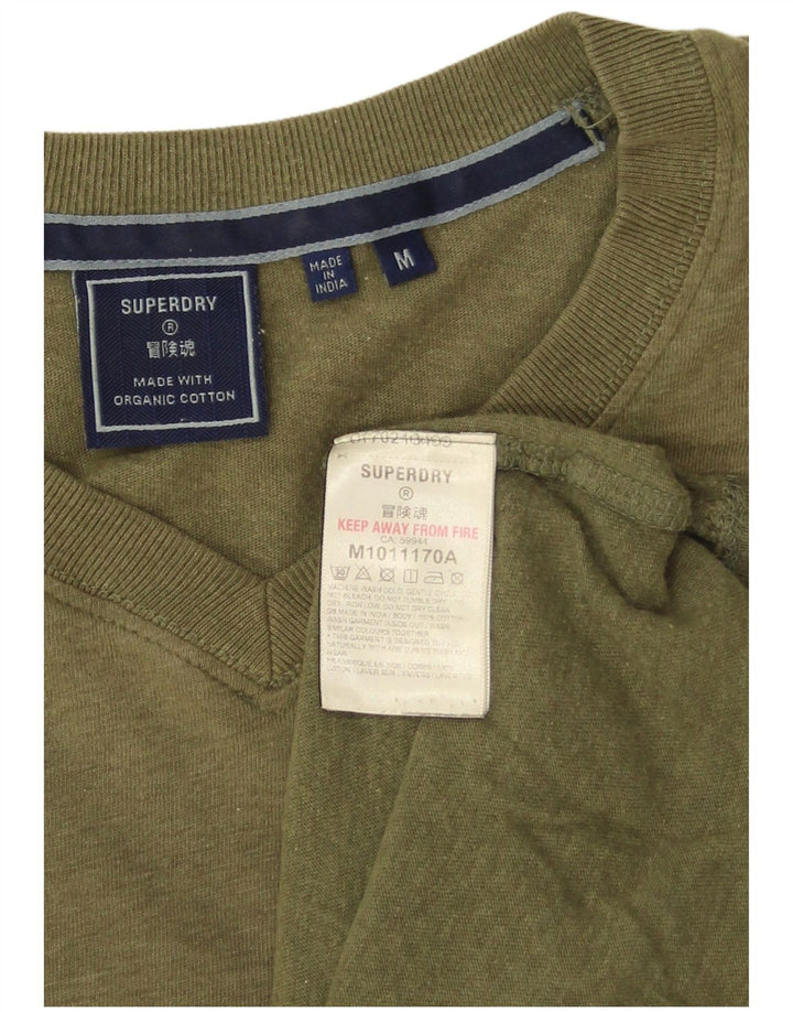 Superdry Herre T-shirt Top Medium Khaki Bomuld