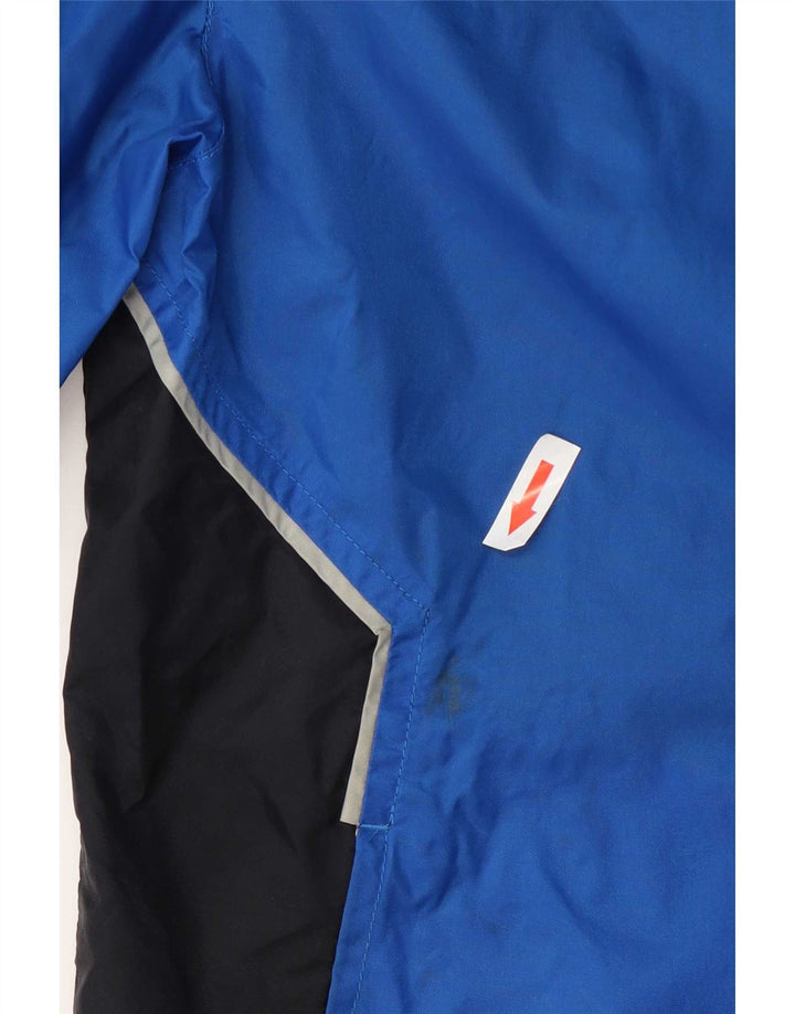 Puma Regnjakke med hætte til mænd UK 38 Medium Blue Colourblock Nylon