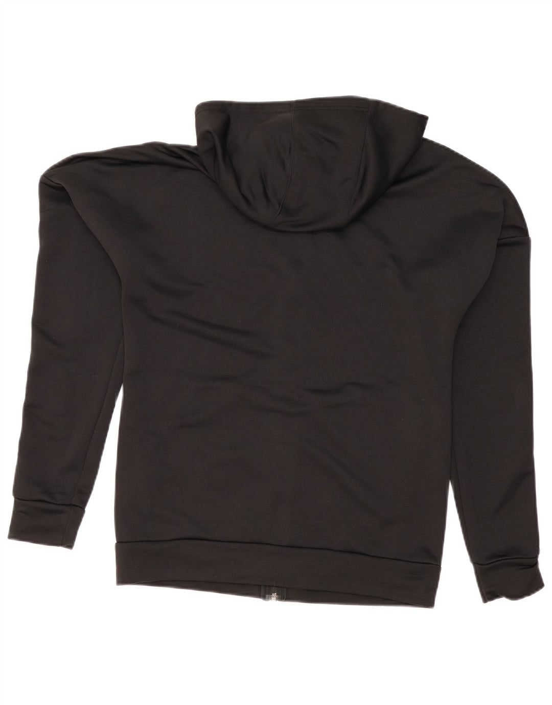 Adidas Hættetrøje med lynlås til mænd UK 38/40 Medium Sort Polyester