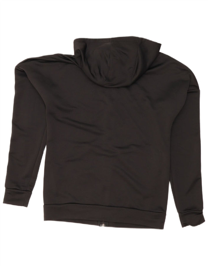 Adidas Hættetrøje med lynlås til mænd UK 38/40 Medium Sort Polyester